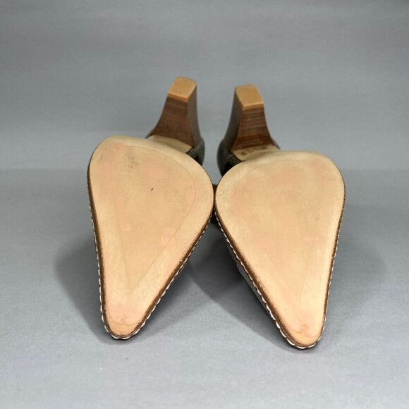 Sundance Women's Size 7.5 Woven Ankle Wrap Pointed Toe Heel - Picture 12 of 13